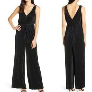 NWT Chelsea28 Ribbed Pleated Jumpsuit Womens Size XS